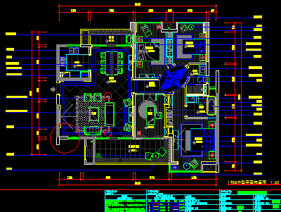 132平方米欧式住宅装修设计图(含效果图)免费下载 - 建筑装修图 - 土木工程网
